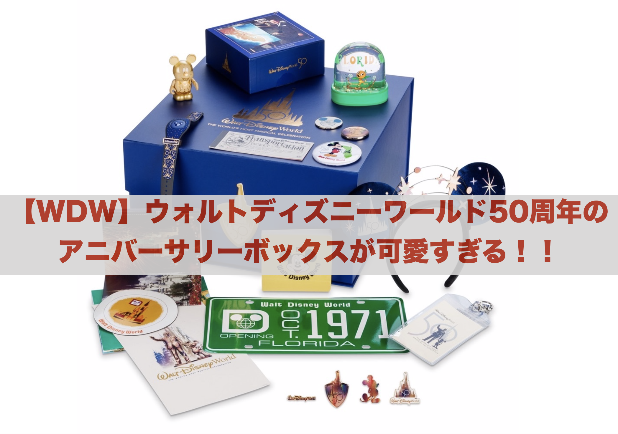 Wdw ウォルトディズニーワールド50周年のアニバーサリーボックスが可愛すぎる まるろぐ